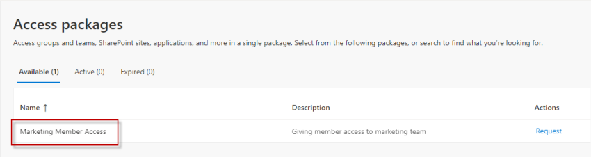 An Introduction to Access Package